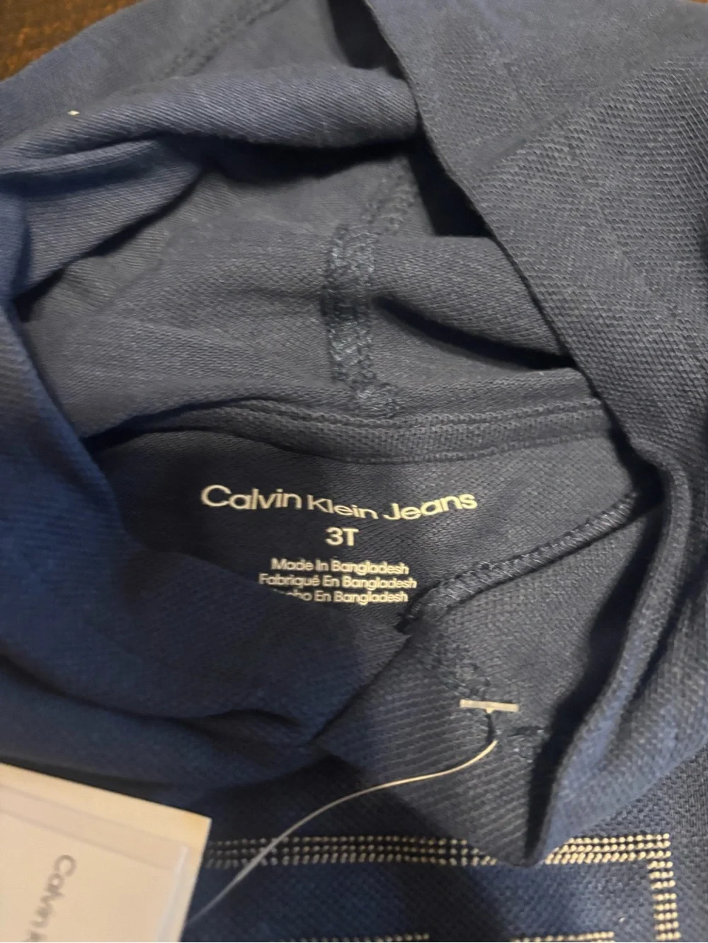Calvin Klein Kids Light Gray Elastic Waist Jogger Pants